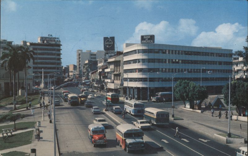 Central Avenue & 5th of May Plaza, Bank of America Panama City