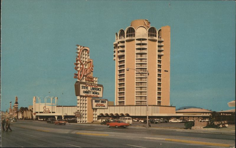 Sands Hotel Las Vegas, Steve Lawrence Corbett Monica Nevada