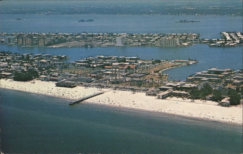 Clearwater Beach, Palm Pavilion, Beach and Pier Florida