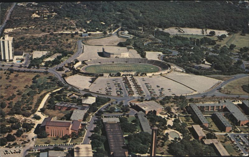 Bird's-eye view of beautiful Alamo Stadium San Antonio Texas