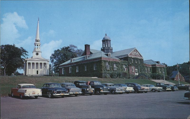 Ellsworth, ME Municipal Building & New England Church Maine