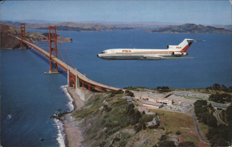 Flying with PSA - The Nation's Leading Intra-State Airline San Francisco California