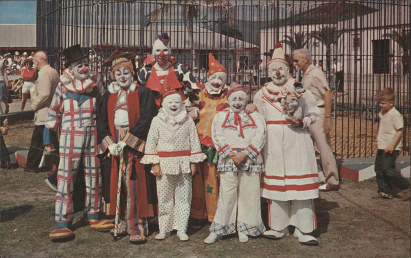 World's Best & Happiest Clowns at Winter Home, Florida Sarasota