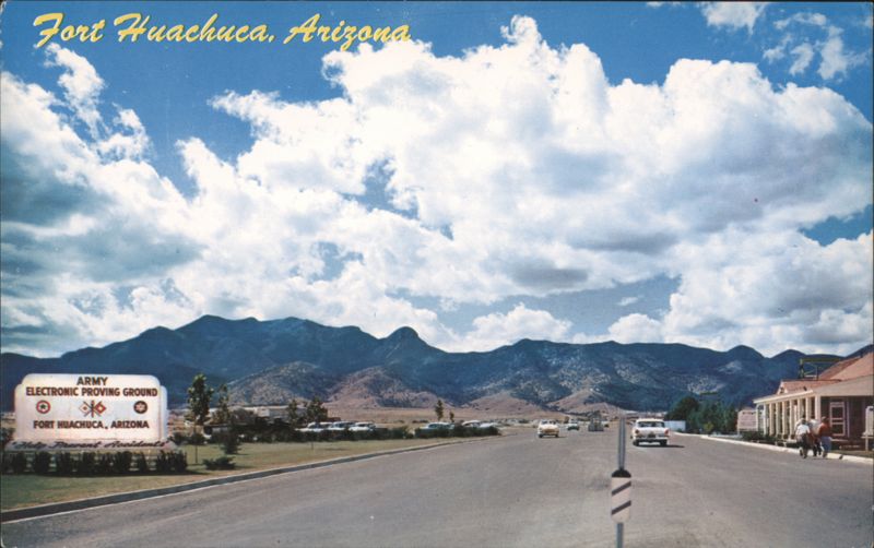 Entrance, U.S. Army Electronic Proving Ground Fort Huachuca Arizona
