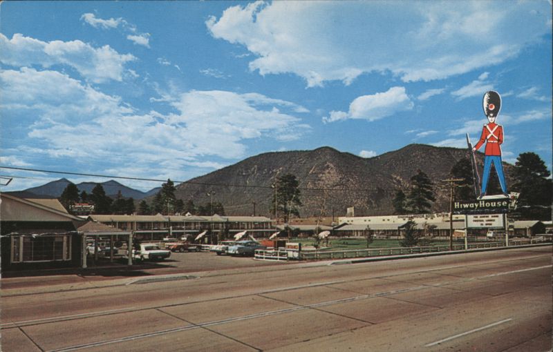 Hiway House Sentry Motels, Motor Hotel with Soldier Figure Flagstaff Arizona
