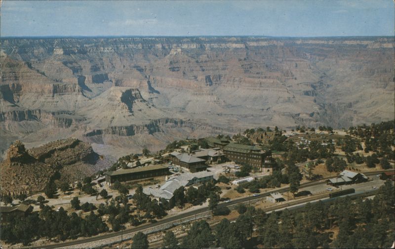 Aerial View El Tovar Hotel, Grand Canyon National Park, AZ Arizona