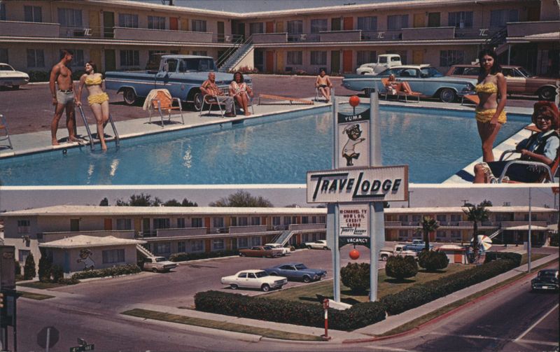 Travelodge Motel, Swimming Pool, Yuma, AZ Arizona Douglas R. Smith