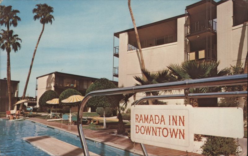 Ramada Inn Downtown, Swimming Pool, Palm Trees Phoenix Arizona