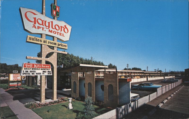 Gaylord Apt. Motel, Suites at Room Prices, Full Kitchens Phoenix Arizona