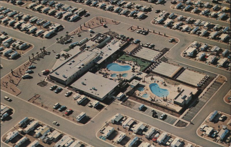 Trailer Village Deluxe Travel Trailer Resort, Pools, Shuffleboards Mesa Arizona