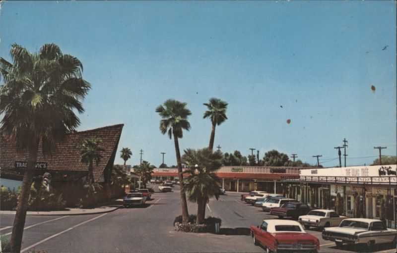 Fifth Avenue, Scottsdale, Arizona Shops & Palm Trees