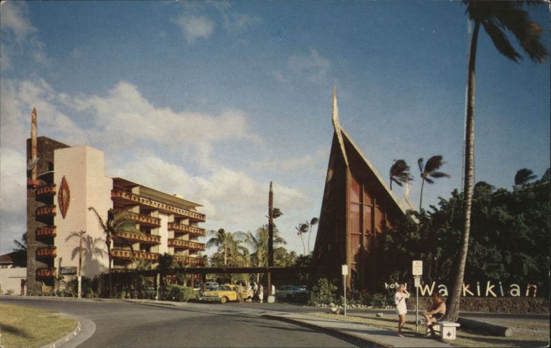 Hotel Waikikian, Hyperbolic Paraboloid Roof Honolulu Hawaii