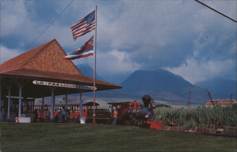 Lahaina Kaanapali & Pacific Railroad Station & Train Hawaii