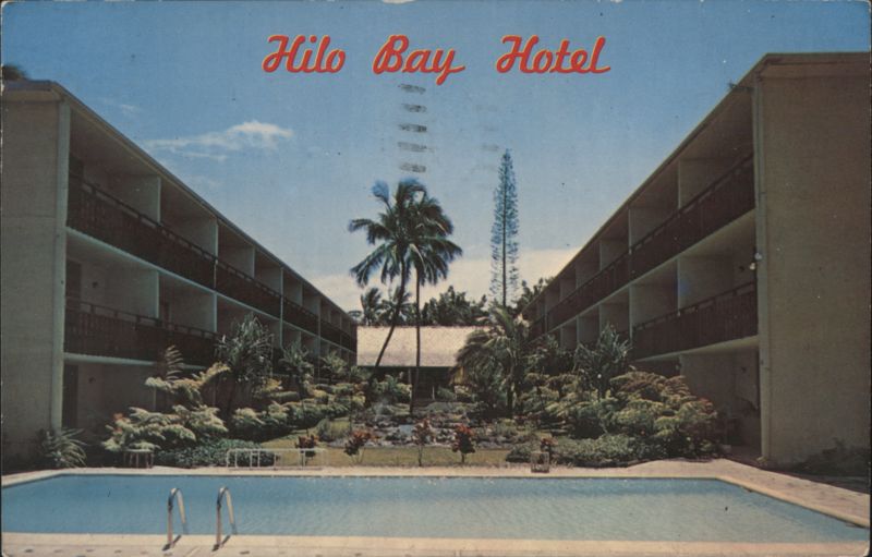 Hilo Bay Hotel, Swimming Pool & Tropical Garden Hawaii