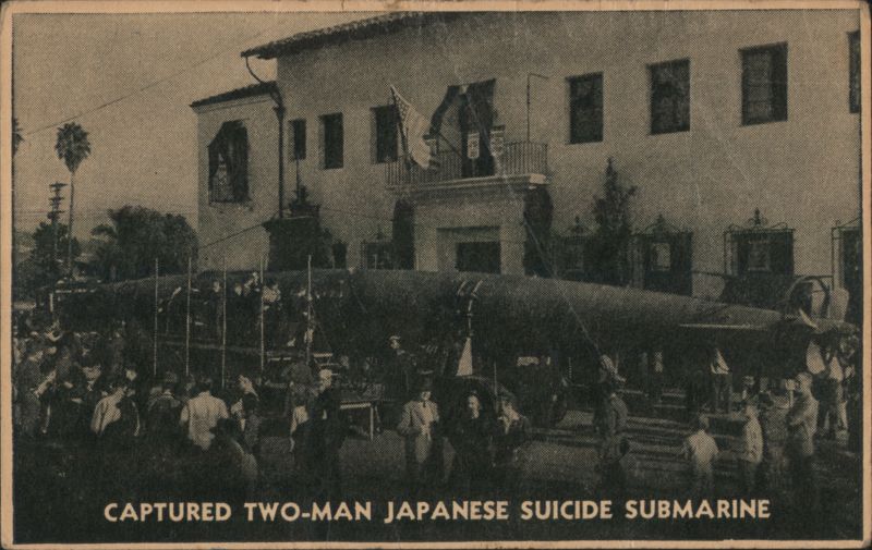 Captured Two-Man Japanese Suicide Submarine Oahu Hawaii