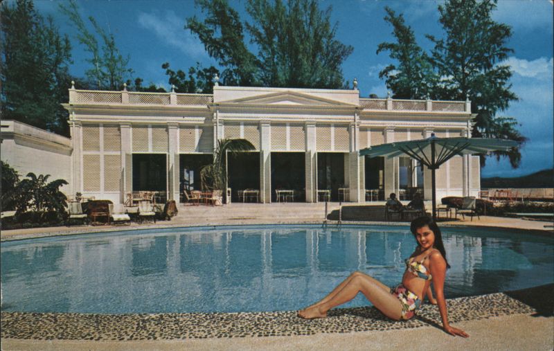 Hanalei Plantation Poolside, Woman, Kauai, Hawaii Bud Thuener