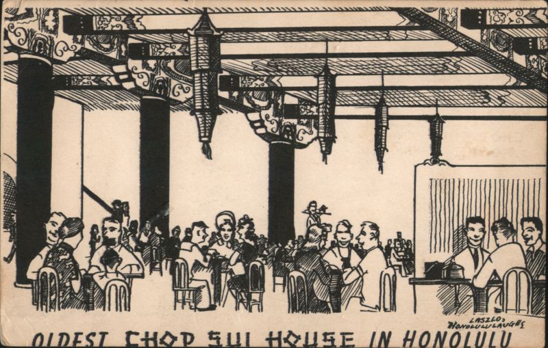 Oldest Chop Sui House, Wo Fat, Honolulu Hawaii Laszlo