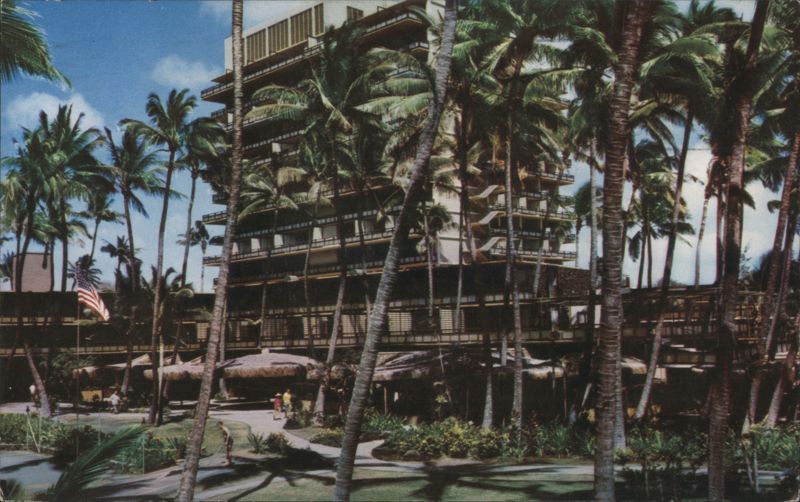 Hawaiian Village Hotel Waikiki Lush Tropical Gardens Honolulu