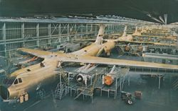 C-141 StarLifter Production Line, World's Largest Aircraft Plant Postcard
