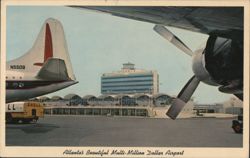 Atlanta's Beautiful Multi-Million Dollar Airport Postcard