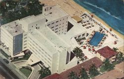 The Sterling Hotel on the Ocean at 67th St., Miami Beach Postcard