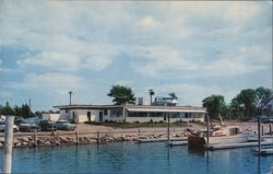 Wickford Marina House Waterfront Restaurant & Yacht Basin Postcard