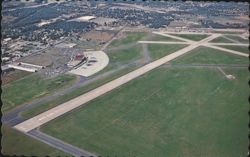 Theodore Francis Green State Airport Aerial View Postcard