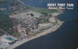Birds Eye View of Rocky Point Park Postcard