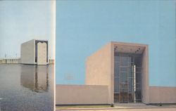 International Synagogue, JFK Airport, Ten Commandments Postcard