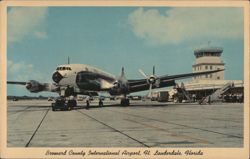 Broward County Intl Airport, Constellation Aircraft Postcard