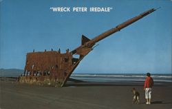 Wreck Peter Iredale, Fort Stevens State Park, Oregon Postcard