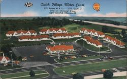 Dutch Village Motor Court, New Castle, Delaware Postcard