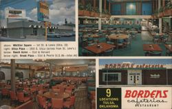 Bordens Cafeterias and Restaurant Postcard