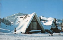 Multorpor Ski Area A-Frame Lodges, Government Camp Postcard