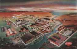 Raytheon Manufacturing Company Consolidated Plants Aerial View Postcard