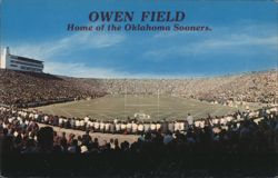 Owen Field Oklahoma Sooners Football Stadium Postcard