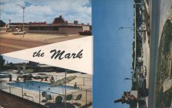 The Mark Motor Hotel & Restaurant, Pool, Weatherford, OK Postcard