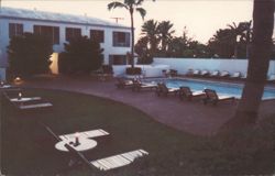 Talbot House Candle-Lit Pool Patio, Delray Beach, FL Postcard