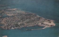Aerial View of Key West, Florida Postcard