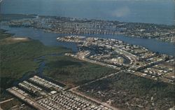 Naples Land-Yacht Harbor Waterfront Mobile Home Community Postcard