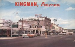 Devine Street and Route 66, Kingman, Arizona Postcard
