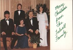 Falwell Family Christmas Portrait Postcard