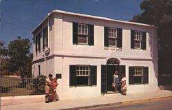 Perot Post Office, Home of First Bermuda Postage Stamp Postcard