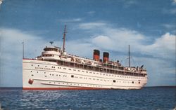 S.S. SOUTH AMERICAN Georgian Bay Line Great Lakes Cruise Postcard