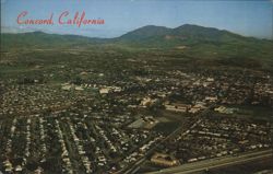 Fast Growing Concord, California Mt. Diablo in Background Postcard