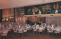 Riviera Hotel Dining Room, Palm Springs, CA Postcard