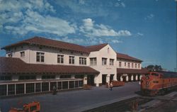 Sunset Limited Train at Southern Pacific Railway Station Postcard