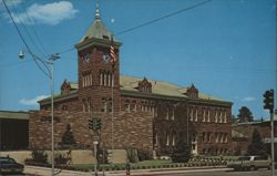 Flagstaff Court House with Clock Tower Postcard