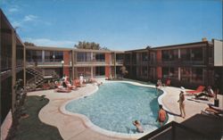 Sage Motel Swimming Pool, Glendale, Arizona Postcard