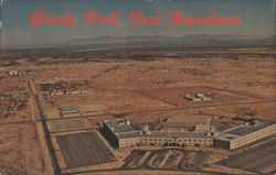 Greely Hall, Fort Huachuca, Arizona Aerial View Postcard